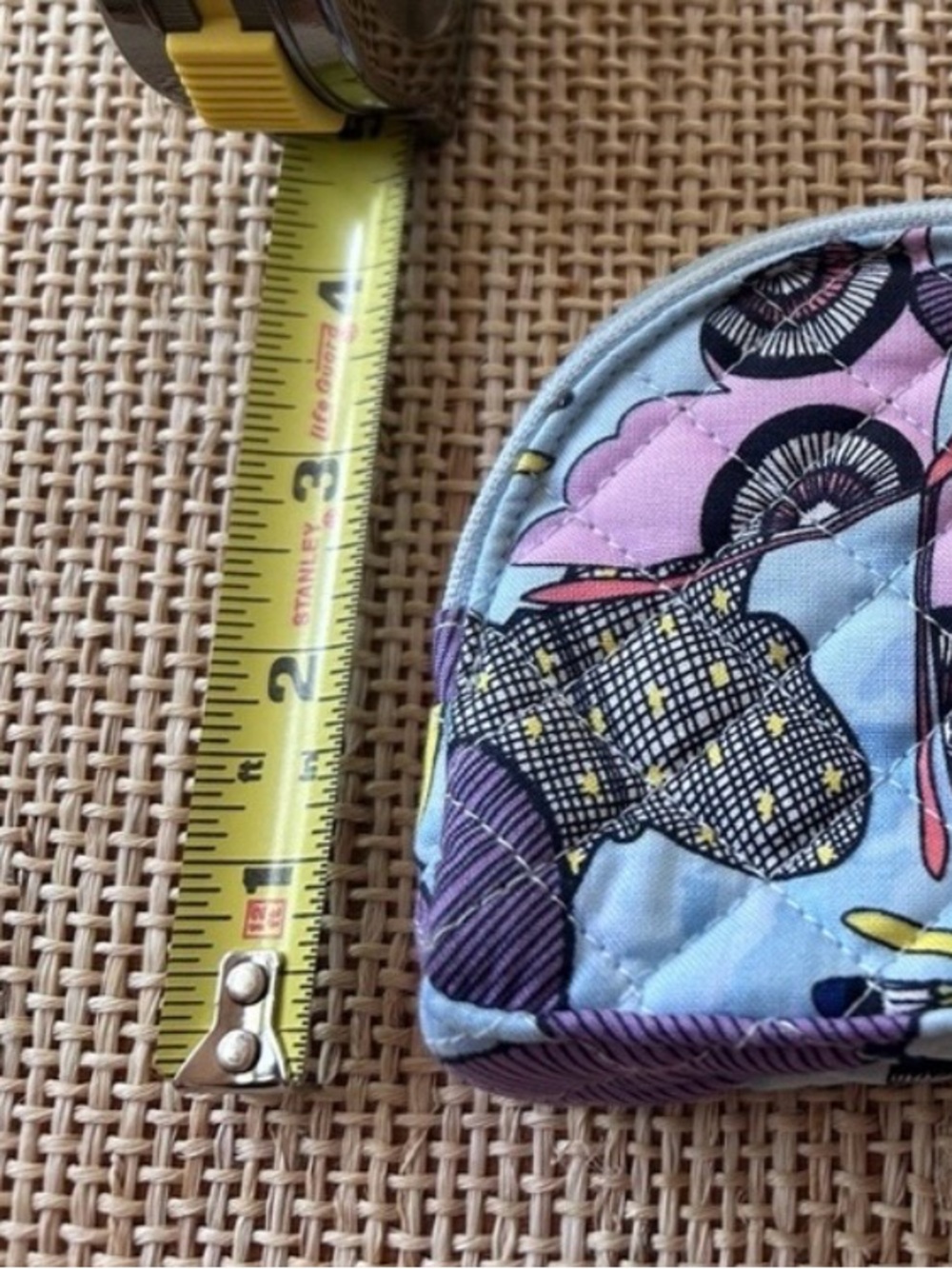 Vera Bradley Quilted Small Cosmetic Pouch in Butterfly By Pattern. - Picture 3 of 4